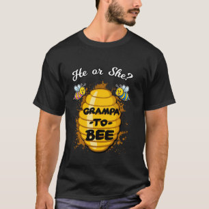 Camiseta Ele Ou Ela Vovô Para Ser Gênero, O Bebê Revela.