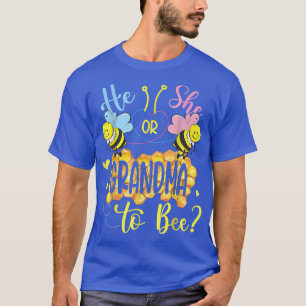 Camiseta Ele Ou Ela Vovó Para Ser Sexo Revela Dia de as mãe