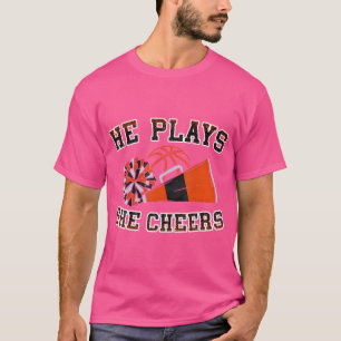 Camiseta Ele Pede Que Ela Alegre Alto, Orgulhoso, Basquete