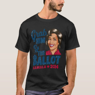 Camiseta Ele Pela Votação Kamala 2024 Funny Harris Eleição