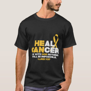 Camiseta Ele Pode Curar Conscientização do Câncer Infantil