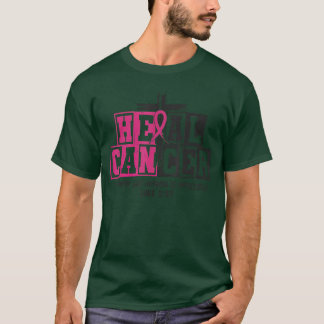 Camiseta Ele Pode Curar o Câncer Fita Rosa Mês do Câncer de