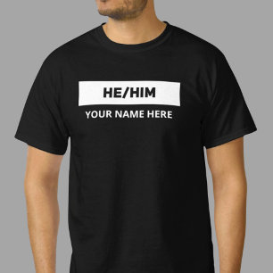Camiseta Ele Pronuncia Preto e Branco