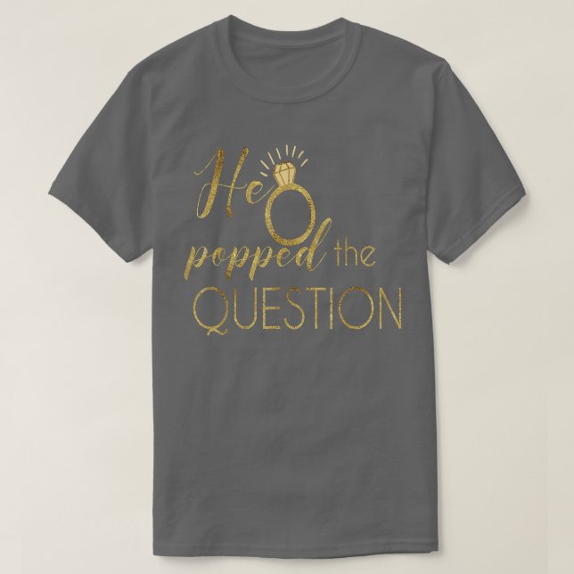 Camiseta Ele Respondeu À Pergunta "Noiva Dom Bachelorette W (Frente do Design)