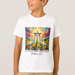 Camiseta Ele Ressuscitou Cruz Fé Ressurreição Jesus Páscoa