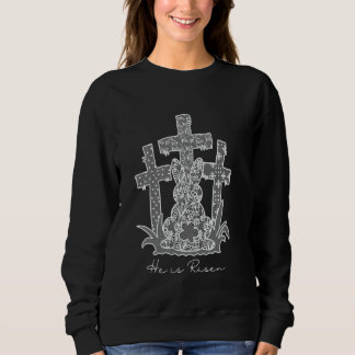Camiseta Ele Ressuscitou Cruz Jesus Cristão Coquete Coelho 