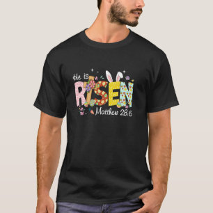 Camiseta Ele Ressuscitou Jesus Cristão Feliz Páscoa Criança