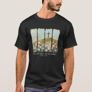 Camiseta Ele Ressuscitou Jesus Cristão Primavera Páscoa Mul