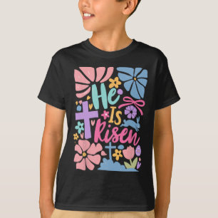 Camiseta Ele Ressuscitou Páscoa Cruz Coquete Jesus Cristão