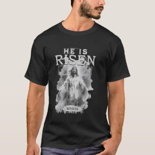 Camiseta Ele Ressuscitou Páscoa Jesus Ressurreição Cristão 