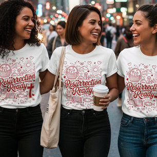Camiseta Ele Ressuscitou Ressurreição Pronta Fé Cristã Pásc