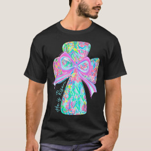 Camiseta Ele Ressuscitou Versículo da Bíblia de Jesus Crist