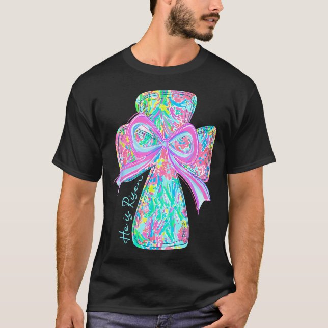 Camiseta Ele Ressuscitou Versículo da Bíblia de Jesus Crist (Frente)