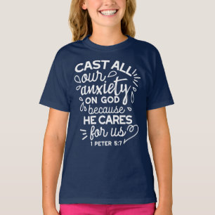 Camiseta Ele Se Importa Com Você – Citação Cristã Encorajad