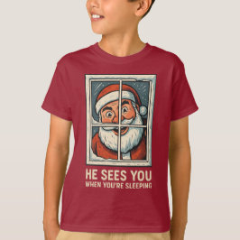 Camiseta Ele Vê Você Quando Você Está Dormindo – Roupa Assu