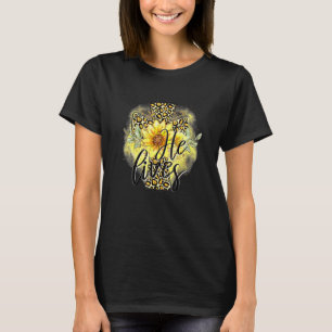 Camiseta Ele Vive Girassóis Fé Jesus Cruzando Ea Cristã