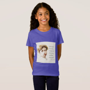 Camiseta Eleanor Roosevelt & Grandes Mentes Citação