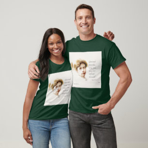 Camiseta Eleanor Roosevelt & Grandes Mentes Citação Unisex