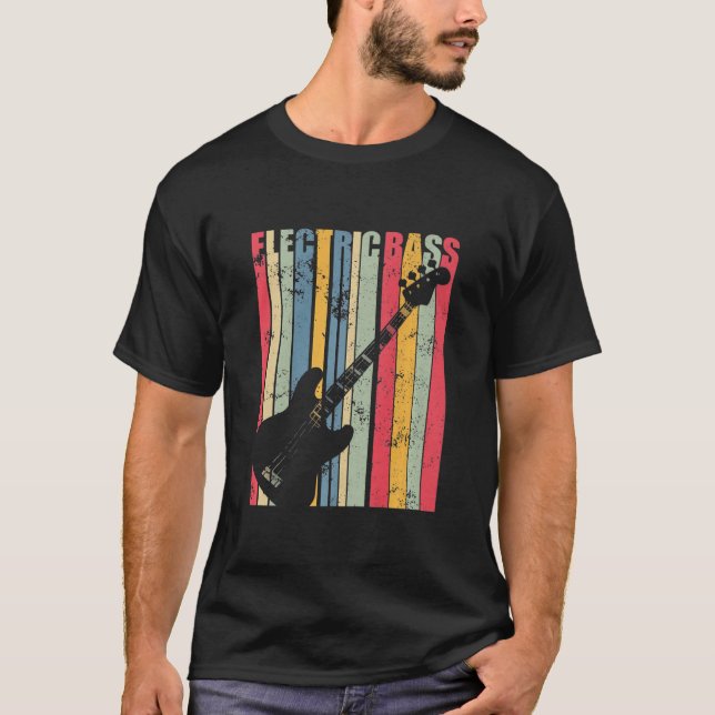 Camiseta Electric Bass Guitar Gift s Guitar Gift for Men (Frente)