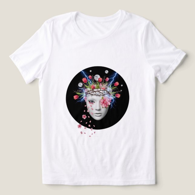 Camiseta Electric Bloom Goddese Tee ⚡ 🌸 (Design frontal)