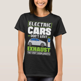 Camiseta Electric Cars emit compliments Battery Electric Ve