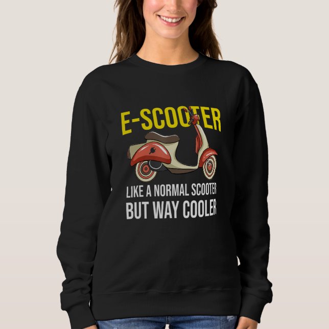 Camiseta Electric Motor Scooter Like A Normal Scooter Moped (Frente)