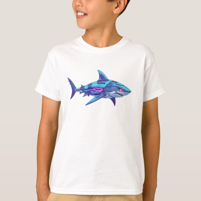 Camiseta Electric Shark (Frente)