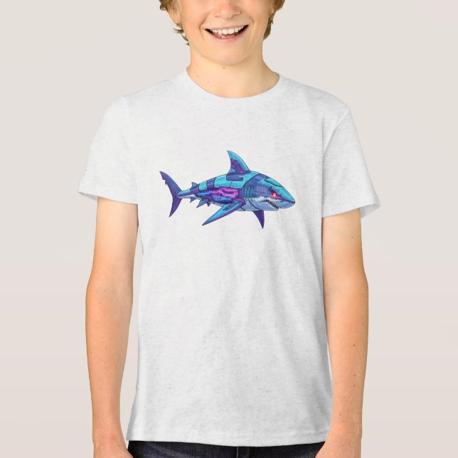 Camiseta Electric Shark (Frente)
