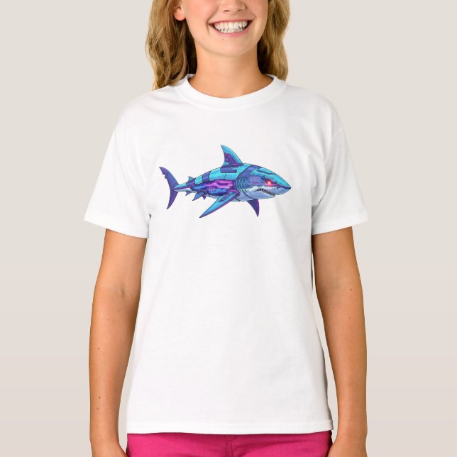 Camiseta Electric Shark (Frente)