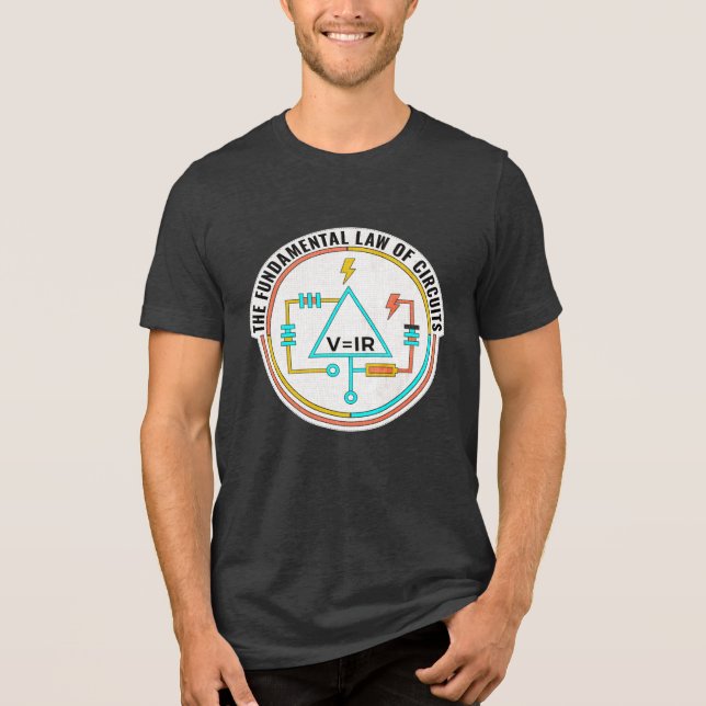 Camiseta Electrical Engineer, Fundamental Law of Circuits (Frente)