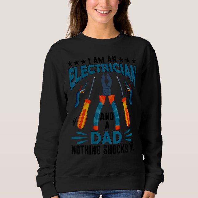 Camiseta Electrician Dad  Electrician Fathers Day (Frente)