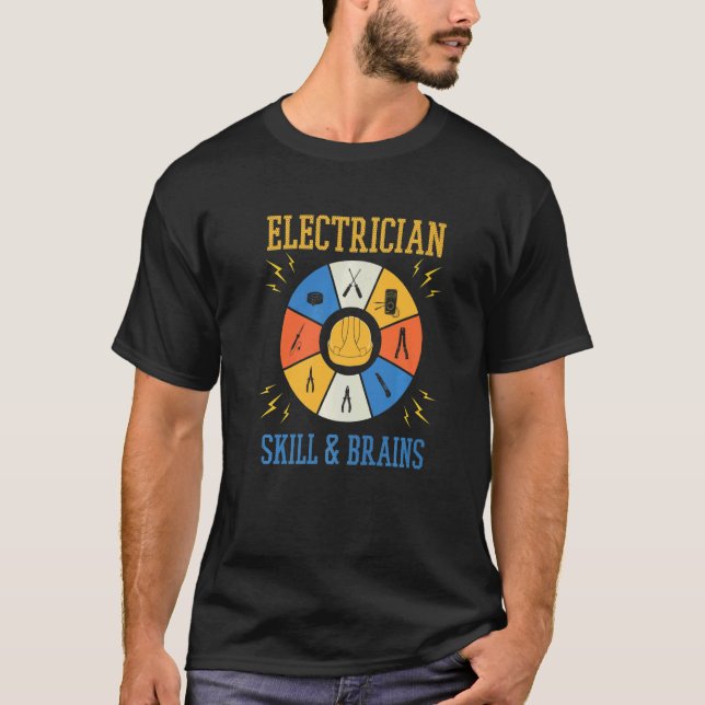 Camiseta Electrician Electro Craftsman Engineer Voltage (Frente)