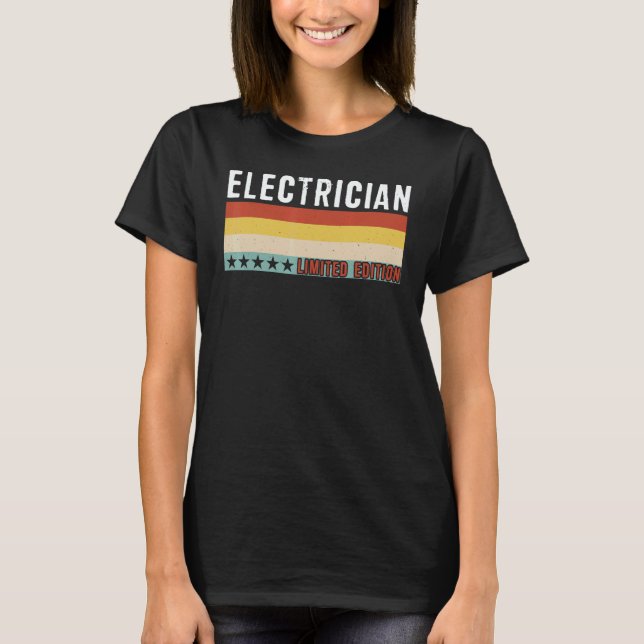 Camiseta Electrician Job Title Profession Worker Appreciati (Frente)