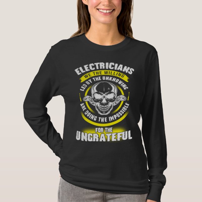 Camiseta Electrician We The Willing Led By The Unknown Elec (Frente)