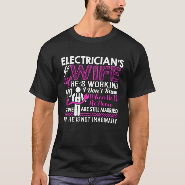 Camiseta Electrician Wife (Frente)