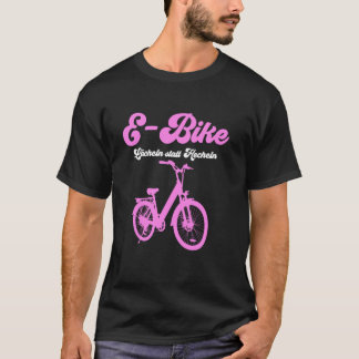 Camiseta Electro Bicicleta SORRIR EM VEZ DE OFEGAR E-BIKE D