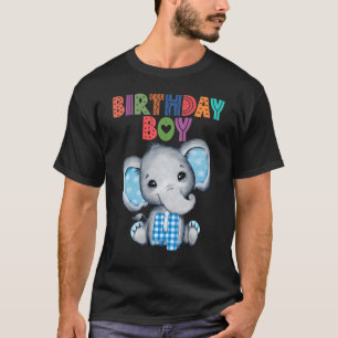 Camiseta Elefante: 4.º Aniversário, Criança de 4 Anos, Them