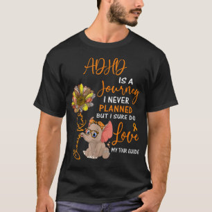 Camiseta Elefante ADHD É Uma Viagem Que Nunca Planejei