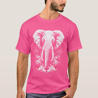 Camiseta Elefante África Animal Motivo Vida Selvagem Animai