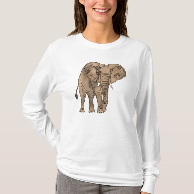 Camiseta Elefante africano (Frente)