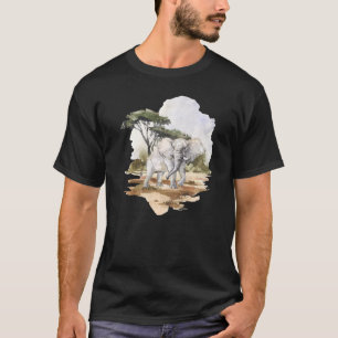 Camiseta Elefante Africano I Esconde-Se Com Elefantes