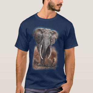 Camiseta Elefante Africano nas Montanhas