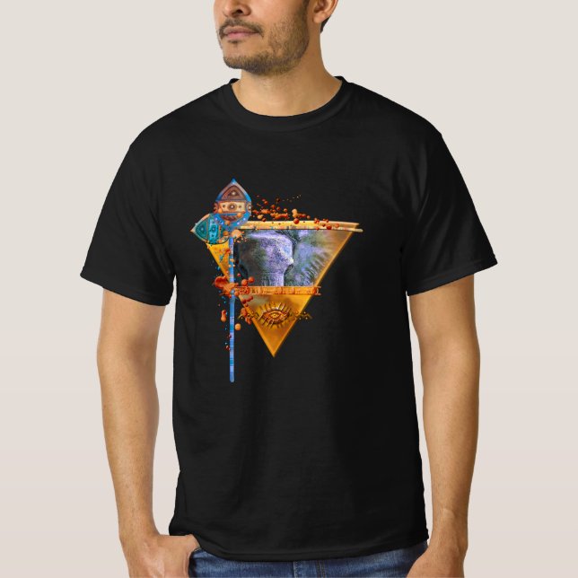Camiseta Elefante Africano “O PODEROSO CLÃ" Estampa Total (Frente)
