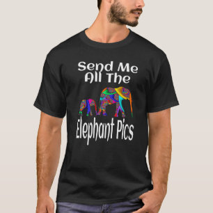 Camiseta Elefante Animal Me Envia Toda A Arte Dos Fotos Ele