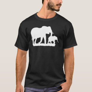 Camiseta Elefante Animal Motif Silhouette Africa Safari Imp