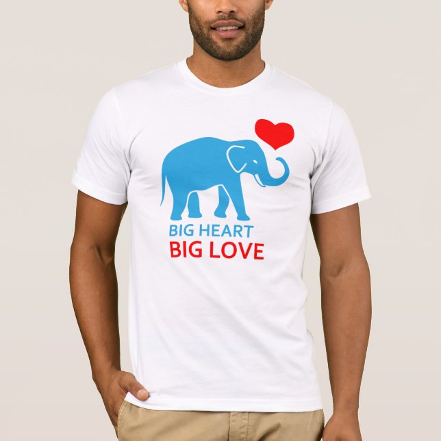 Camiseta Elefante apaixonado (Frente)