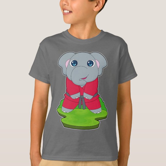 Camiseta Elefante Artes Marciais Karate (Frente)