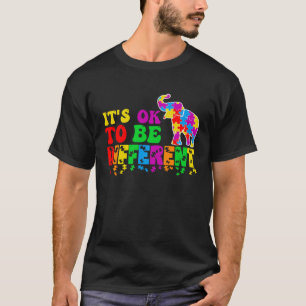Camiseta Elefante Autismo Está Certo Para Ser Diferente Aut