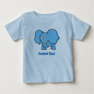 Camiseta Elefante Azul Claro