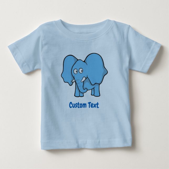Camiseta Elefante Azul Claro (Frente)